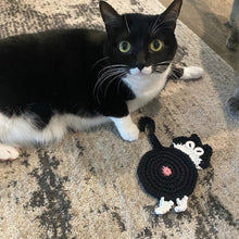 Load image into Gallery viewer, 🐱Funny Cat Butt Coasters Cat Butt Cup Mat Knitted Gift for Cat Fans
