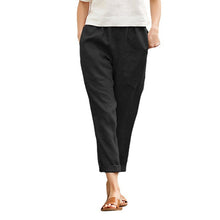 Load image into Gallery viewer, Plain Cotton Linen Casual Pants for Women
