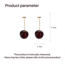 Load image into Gallery viewer, Cute 3D Cherry Earrings
