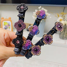 Load image into Gallery viewer, Three Flower Side Hair Clip
