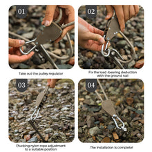 Load image into Gallery viewer, Portable Adjustable Fix Camping Rope
