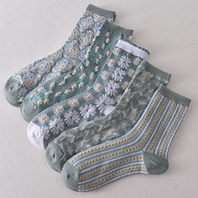 Load image into Gallery viewer, Womens Floral Cotton Socks (10 Pairs)

