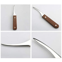 Load image into Gallery viewer, Stainless steel shrimp tool with wooden handle
