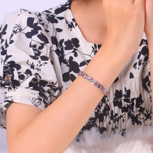 Load image into Gallery viewer, Titanium steel rhinestone bracelet
