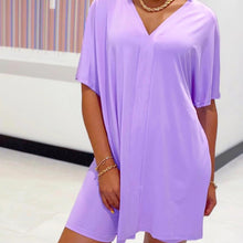 Load image into Gallery viewer, V-neck Batwing Sleeve Top &amp; Short Set
