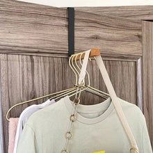 Load image into Gallery viewer, Foldable Wood Over The Door Hooks
