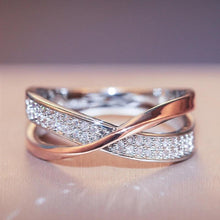 Load image into Gallery viewer, X Shape Cross Ring for Women
