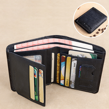 Load image into Gallery viewer, RFID Tri-Fold Retro Wallet
