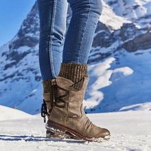Load image into Gallery viewer, Winter Warm Back Lace Up Boots
