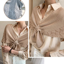 Load image into Gallery viewer, Fishtail Mini Knitted Shawl
