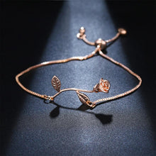 Load image into Gallery viewer, Rose Flower Charm Bracelet
