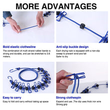 Load image into Gallery viewer, Portable Elastic Travel Clothes Rack
