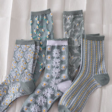 Load image into Gallery viewer, Womens Floral Cotton Socks (10 Pairs)
