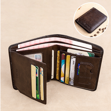Load image into Gallery viewer, RFID Tri-Fold Retro Wallet
