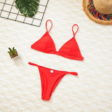 Load image into Gallery viewer, Solid Color Bikini Set

