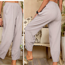 Load image into Gallery viewer, Solid Color Cotton Linen Casual Pants
