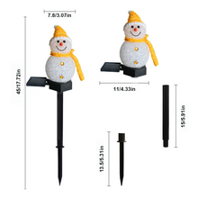 Load image into Gallery viewer, Waterproof Solar Snowman Lamp
