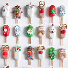Load image into Gallery viewer, Silicone Easy Cream Mini Ice Cream Bar Mold Set
