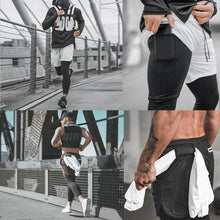 Load image into Gallery viewer, Men&#39;s Fitness Shorts with Leggings
