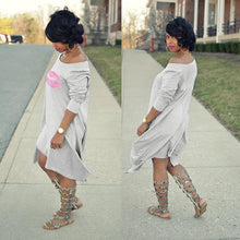 Load image into Gallery viewer, Lips Print T-shirt Dress
