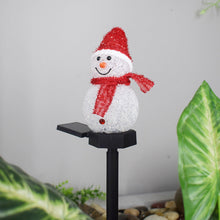 Load image into Gallery viewer, Super Cute Waterproof Solar Snowman Lamp
