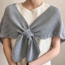 Load image into Gallery viewer, Fishtail Mini Knitted Shawl
