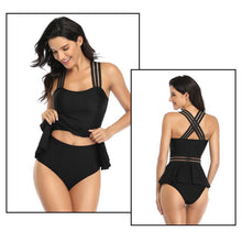 Load image into Gallery viewer, Sexy Mesh Lotus Leaf Skirt May Swimsuit
