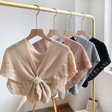 Load image into Gallery viewer, Fishtail Mini Knitted Shawl
