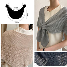 Load image into Gallery viewer, Fishtail Mini Knitted Shawl
