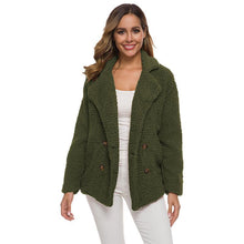 Load image into Gallery viewer, Warm Plush Coat Lapel Jacket
