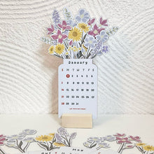 Load image into Gallery viewer, 2024 Bloomy Flowers Desk Calendar
