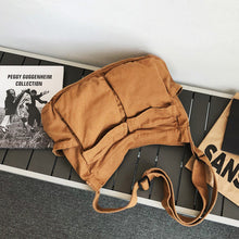 Load image into Gallery viewer, Canvas Solid Color Messenger Bag
