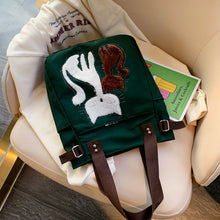 Load image into Gallery viewer, Large Capacity Cat Printing Canvas Shoulder Bag
