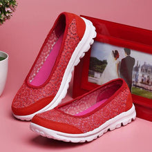 Load image into Gallery viewer, Women&#39;s Lace Screen Breathable Net Flat Shoes

