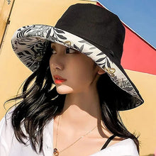 Load image into Gallery viewer, Wide Brim Cotton Summer Hat
