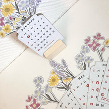 Load image into Gallery viewer, 2024 Bloomy Flowers Desk Calendar
