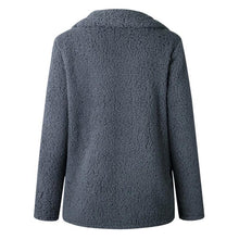 Load image into Gallery viewer, Warm Plush Coat Lapel Jacket
