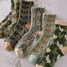 Load image into Gallery viewer, Womens Floral Cotton Socks (10 Pairs)

