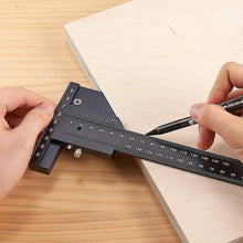 Load image into Gallery viewer, Woodworking Sliding Gauge Ruler
