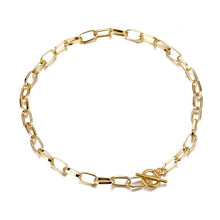 Load image into Gallery viewer, Thick Chain Toggle Clasp Necklace
