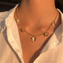 Load image into Gallery viewer, Butterfly and Star Pendant Necklace
