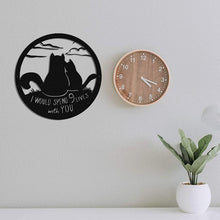 Load image into Gallery viewer, Metal Cat Silhouette Decoration Art
