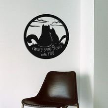 Load image into Gallery viewer, Metal Cat Silhouette Decoration Art
