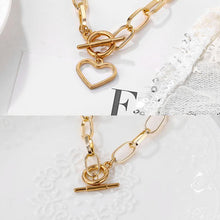 Load image into Gallery viewer, Thick Chain Toggle Clasp Necklace
