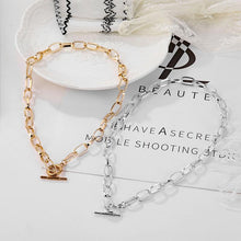 Load image into Gallery viewer, Thick Chain Toggle Clasp Necklace
