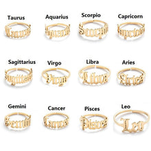 Load image into Gallery viewer, Twelve Zodiac Ring
