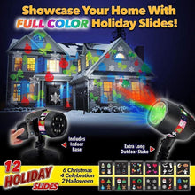Load image into Gallery viewer, Christmas Halloween Home Decoration Projector Lights (12 Patterns)
