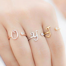 Load image into Gallery viewer, Stainless Steel A-Z 26 Letters Rings
