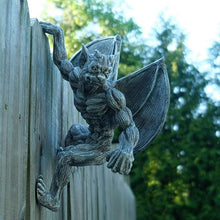 Load image into Gallery viewer, Dragon Winged Gargoyle Fence Hanger
