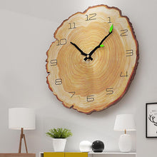 Load image into Gallery viewer, Wooden Annual Rings Wall Clock
